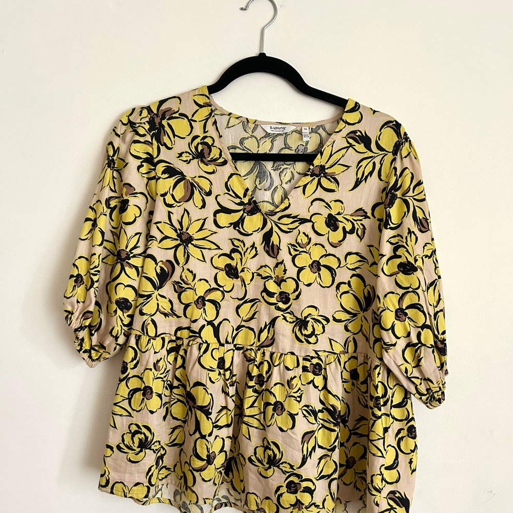 B. Young Floral Yellow Top